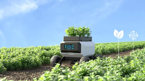 L'intelligence artificielle représentée par un robot, au service de l'irrigation de précision des cultures