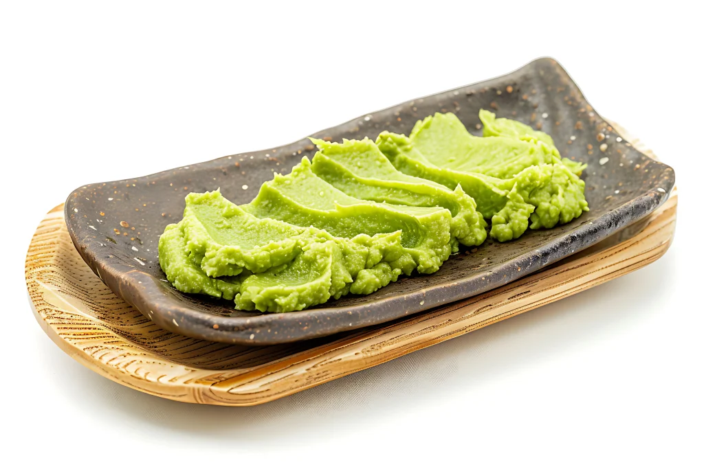 un plat de wasabi