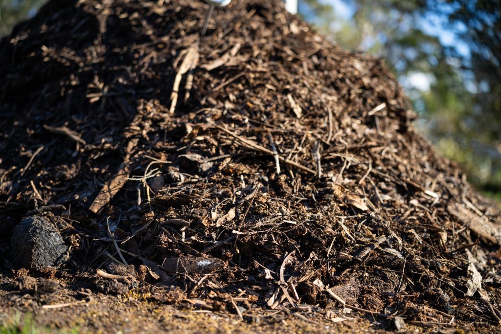 compost dans une ferme
