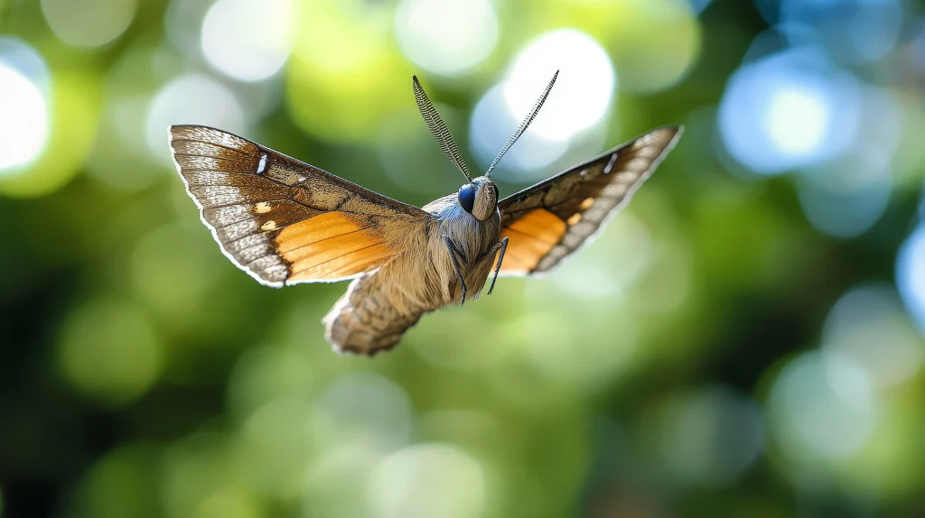 un papillon en train de voler 